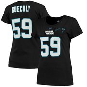 Add Luke Kuechly Carolina Panthers Majestic Women's Fair Catch V Name & Number T-Shirt - Black To Your NFL Collection