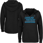 Add Carolina Panthers Majestic Women's Plus Size Self Determination Pullover Hoodie - Black To Your NFL Collection