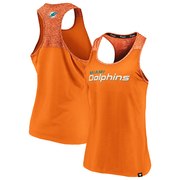 Add Miami Dolphins NFL Pro Line by Fanatics Branded Women's Made to Move Racerback Tank Top – Orange To Your NFL Collection