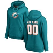 Add Miami Dolphins Pro Line Women's Any Name & Number Logo Personalized Pullover Hoodie - Aqua To Your NFL Collection