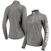 Add Oakland Raiders G-III 4Her by Carl Banks Women's Class Pass Quarter-Zip Pullover Jacket – Heathered Gray To Your NFL Collection