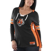 Add Cincinnati Bengals Majestic Women's Winning Style Long Sleeve T-Shirt - Black To Your NFL Collection