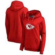 Add Kansas City Chiefs NFL Pro Line by Fanatics Branded Women's Splatter Logo Pullover Hoodie - Red To Your NFL Collection