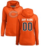 Add Chicago Bears NFL Pro Line Women's Personalized Name & Number Logo Pullover Hoodie - Orange To Your NFL Collection