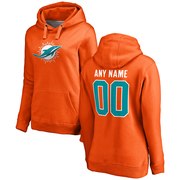 Add Miami Dolphins Fanatics Branded Women's Personalized Name & Number Pullover Hoodie – Orange To Your NFL Collection