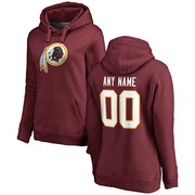 Add Washington Redskins NFL Pro Line Women's Any Name & Number Logo Personalized Pullover Hoodie - Burgundy To Your NFL Collection