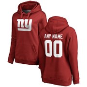 Add New York Giants NFL Pro Line Women's Personalized Name & Number Logo Pullover Hoodie - Red To Your NFL Collection