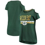 Add Green Bay Packers G-III 4Her by Carl Banks Women's Clear the Bases Scoopneck T-Shirt – Green To Your NFL Collection