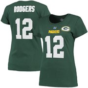 Add Aaron Rodgers Green Bay Packers Majestic Women's Plus Size Fair Catch Name & Number T-Shirt - Green To Your NFL Collection