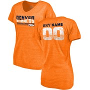 Add Denver Broncos NFL Pro Line by Fanatics Branded Women's Personalized Retro Tri-Blend V-Neck T-Shirt - Orange To Your NFL Collection