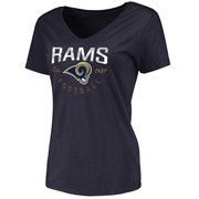 Add Los Angeles Rams NFL Pro Line Women's Live For It V-Neck - Navy To Your NFL Collection