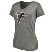 Add Atlanta Falcons NFL Pro Line Women's Distressed Team Tri-Blend T-Shirt - Ash To Your NFL Collection