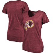 Add Washington Redskins NFL Pro Line by Fanatics Branded Women's Distressed Team Logo Tri-Blend T-Shirt - Burgundy To Your NFL Collection