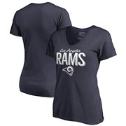 Add Los Angeles Rams NFL Pro Line by Fanatics Branded Women's Nostalgia T-Shirt - Navy To Your NFL Collection