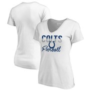 Add Indianapolis Colts NFL Pro Line by Fanatics Branded Women's Free Line Plus Size V-Neck T-Shirt - White To Your NFL Collection