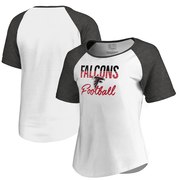 Add Atlanta Falcons NFL Pro Line by Fanatics Branded Women's Free Line Raglan Tri-Blend T-Shirt - White To Your NFL Collection