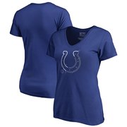 Add Indianapolis Colts NFL Pro Line by Fanatics Branded Women's X-Ray Slim Fit V-Neck T-Shirt - Royal To Your NFL Collection