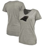 Add Carolina Panthers NFL Pro Line by Fanatics Branded Women's Prestige Tri-Blend V-Neck T-Shirt - Heathered Gray To Your NFL Collection