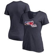 Add New England Patriots NFL Pro Line by Fanatics Branded Women's Banner State V-Neck T-Shirt – Navy To Your NFL Collection