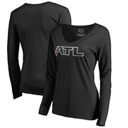 Add Atlanta Falcons NFL Pro Line Women's Alternate Logo Long Sleeve T-Shirt - Black To Your NFL Collection