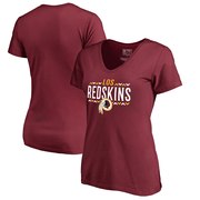 Add Washington Redskins NFL Pro Line by Fanatics Branded Women's Arriba Plus Size V-Neck T-Shirt - Burgundy To Your NFL Collection