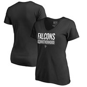 Add Atlanta Falcons NFL Pro Line by Fanatics Branded Women's Brotherhood Stack V-Neck T-Shirt - Black To Your NFL Collection