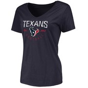 Add Houston Texans NFL Pro Line Women's Live For It V-Neck T-Shirt - Navy To Your NFL Collection