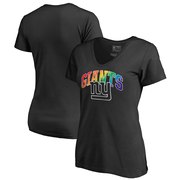 Add New York Giants NFL Pro Line by Fanatics Branded Women's Pride T-Shirt - Black To Your NFL Collection