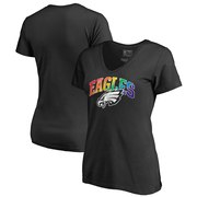 Add Philadelphia Eagles NFL Pro Line by Fanatics Branded Women's Pride T-Shirt - Black To Your NFL Collection