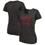 Add Atlanta Falcons NFL Pro Line by Fanatics Branded Women's Personalized Flanker Tri-Blend T-Shirt - Black To Your NFL Collection