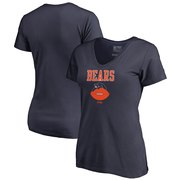 Add Chicago Bears NFL Pro Line by Fanatics Branded Women's Vintage Team Lockup V-Neck T-Shirt - Navy To Your NFL Collection