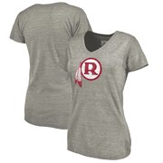 Add Washington Redskins NFL Pro Line by Fanatics Branded Women's Throwback Logo Tri-Blend V-Neck T-Shirt - Ash To Your NFL Collection