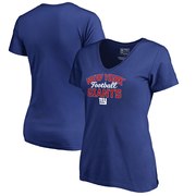 Add New York Giants NFL Pro Line by Fanatics Branded Women's Hometown Collection Plus Size V-Neck T-Shirt - Royal To Your NFL Collection