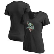 Add Minnesota Vikings NFL Pro Line by Fanatics Branded Women's Lovely V-Neck T-Shirt - Black To Your NFL Collection