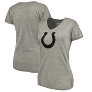 Add Indianapolis Colts NFL Pro Line by Fanatics Branded Women's Prestige Tri-Blend V-Neck T-Shirt - Heathered Gray To Your NFL Collection