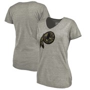 Add Washington Redskins NFL Pro Line by Fanatics Branded Women's Prestige Tri-Blend V-Neck T-Shirt - Heathered Gray To Your NFL Collection