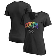 Add Indianapolis Colts NFL Pro Line by Fanatics Branded Women's Pride T-Shirt - Black To Your NFL Collection