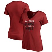 Add Atlanta Falcons NFL Pro Line by Fanatics Branded Women's Against The World V-Neck T-Shirt - Red To Your NFL Collection