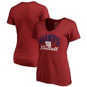 Add New York Giants NFL Pro Line by Fanatics Branded Women's Victory Script V-Neck T-Shirt -Red To Your NFL Collection