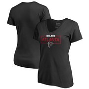 Add Atlanta Falcons NFL Pro Line by Fanatics Branded Women's We Are Icon V-Neck T-Shirt – Black To Your NFL Collection