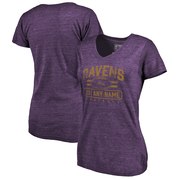 Add Baltimore Ravens NFL Pro Line by Fanatics Branded Women's Personalized Flanker Tri-Blend T-Shirt - Purple To Your NFL Collection