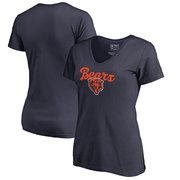 Add Chicago Bears NFL Pro Line by Fanatics Branded Women's Freehand V-Neck T-Shirt - Navy To Your NFL Collection