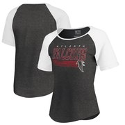 Add Atlanta Falcons NFL Pro Line by Fanatics Branded Women's Throwback Collection Fast Pass Tri-Blend T-Shirt - Black To Your NFL Collection