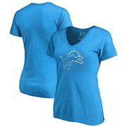 Add Detroit Lions NFL Pro Line by Fanatics Branded Women's X-Ray Slim Fit V-Neck T-Shirt - Blue To Your NFL Collection