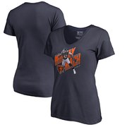 Add Khalil Mack Chicago Bears NFL Pro Line by Fanatics Branded Women's Hometown Collection Midway Mack V-Neck T-Shirt – Navy To Your NFL Collection