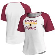 Add Washington Redskins NFL Pro Line by Fanatics Branded Women's Free Line Raglan Tri-Blend T-Shirt - White To Your NFL Collection