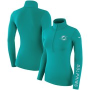 Add Miami Dolphins Nike Women's Top Half-Zip Performance Jacket – Aqua To Your NFL Collection