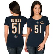 Add Dick Butkus Chicago Bears Majestic Women's Hall of Fame Fair Catch V T-Shirt - Navy To Your NFL Collection