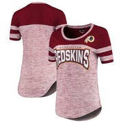 Add Washington Redskins New Era Women's Space Dye Bling T-Shirt – Burgundy To Your NFL Collection