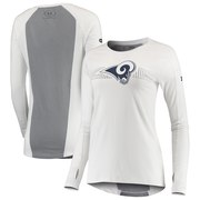 Add Los Angeles Rams Under Armour Women's Combine Authentic Dot Stripe Long Sleeve Favorites T-Shirt - White To Your NFL Collection